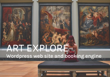 Art Explore website design