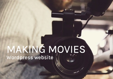 Making Movies WordPress website